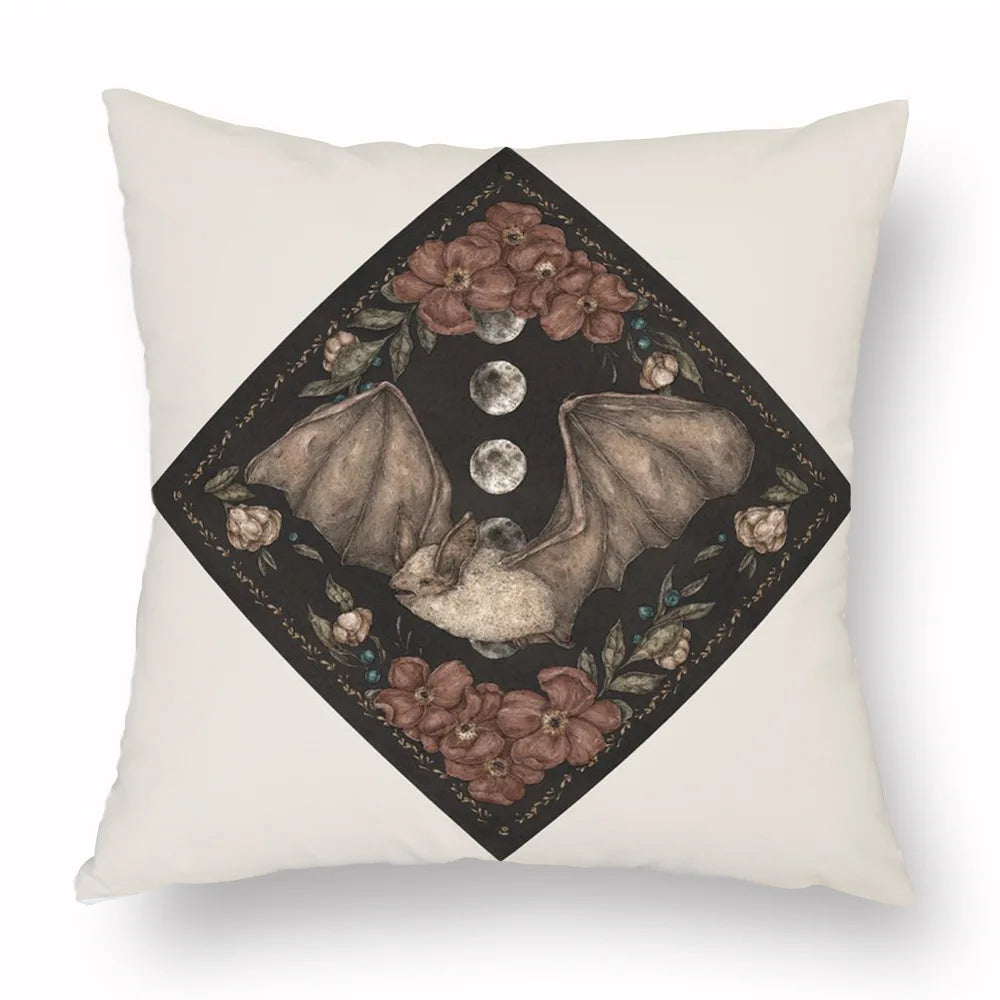 Woven Animal Print Pillow Cover — Textured Sofa & Car Cushion