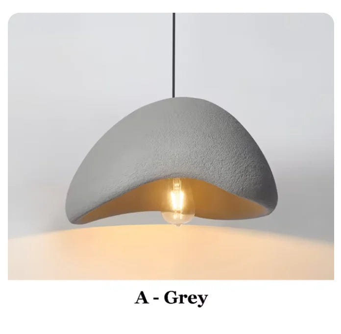 Wabi Sabi Sculptural Pendant Light — Nordic Handmade Ceiling Lamp