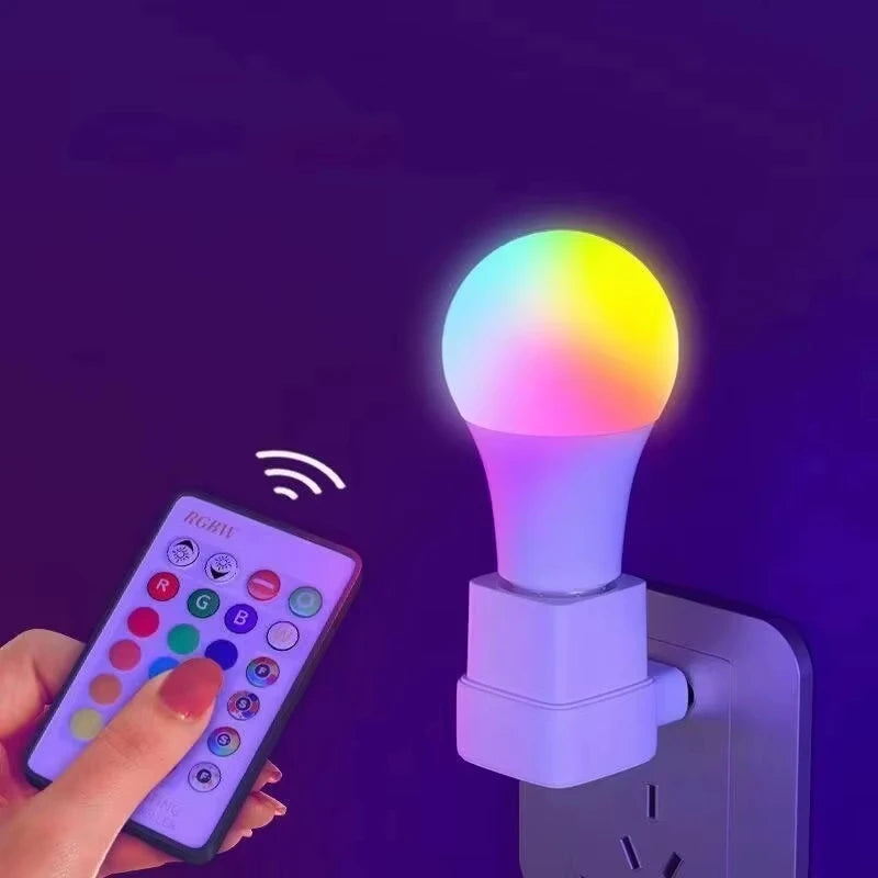 16-Color RGB E27 Smart Bulb — 24-Key Remote Control Atmosphere Light