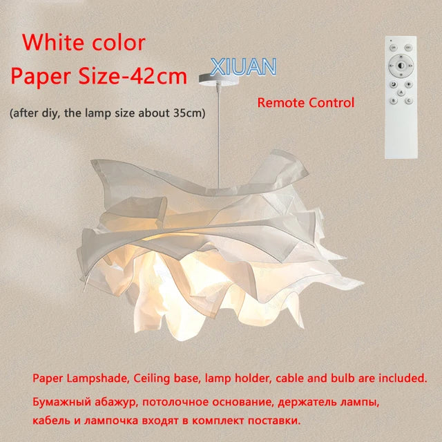 Minimalist Paper Pendant Light — DIY Sphere Chandelier