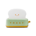 Toaster Alarm Clock Night Light — Dimmable USB Rechargeable Kids Lamp