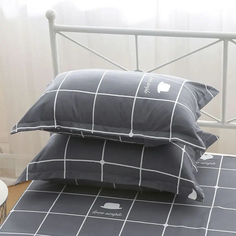 Thickened Solid Pillowcase Set — Soft Everyday Dorm & Apartment Bedding