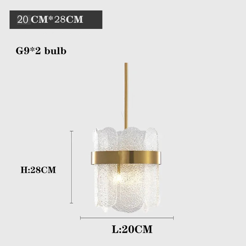 Crystal Ceiling Chandelier — Modern Art Deco Light for Bedroom & Dining Room