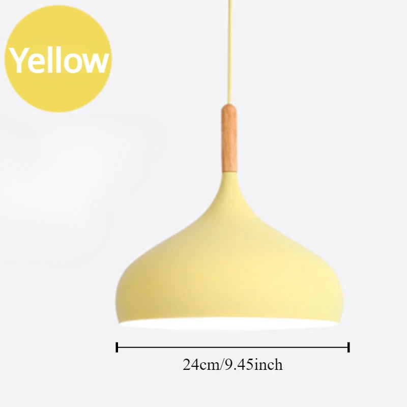 Macaron Pastel Pendant Chandelier — Aluminum Modern Ceiling Light