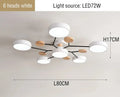 Tri-Color LED Ceiling Chandelier — Nordic Hotel-Style Pendant Lamp