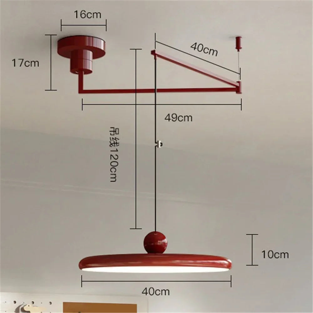 Rocker Arm LED Pendant Light — Kinetic Kitchen Bar & Dining Fixture