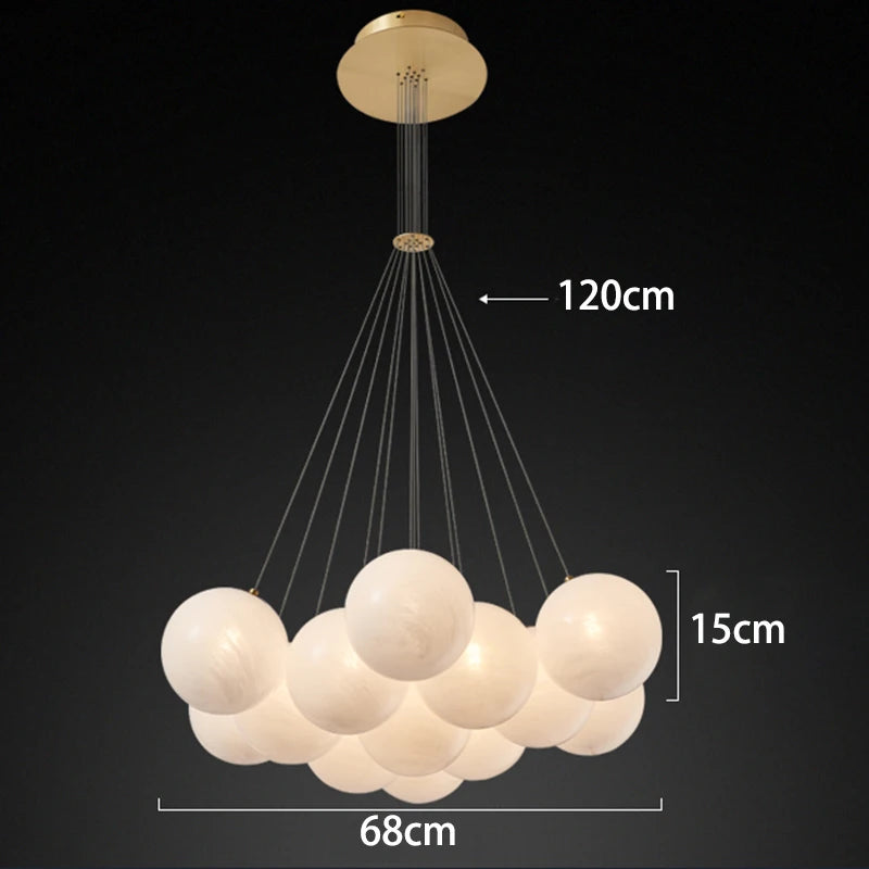 Multi-Head Crystal Villa Chandelier — Restaurant & Foyer Ceiling Light