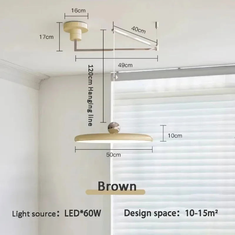 Rocker Arm LED Pendant Light — Kinetic Kitchen Bar & Dining Fixture