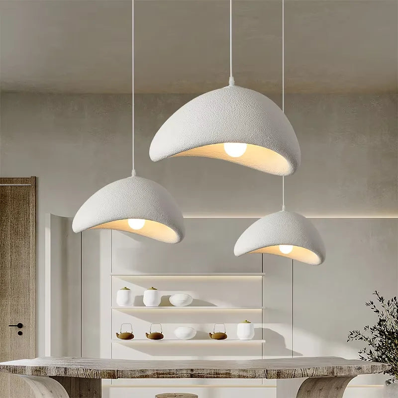 Wabi Sabi Sculptural Pendant Light — Nordic Handmade Ceiling Lamp