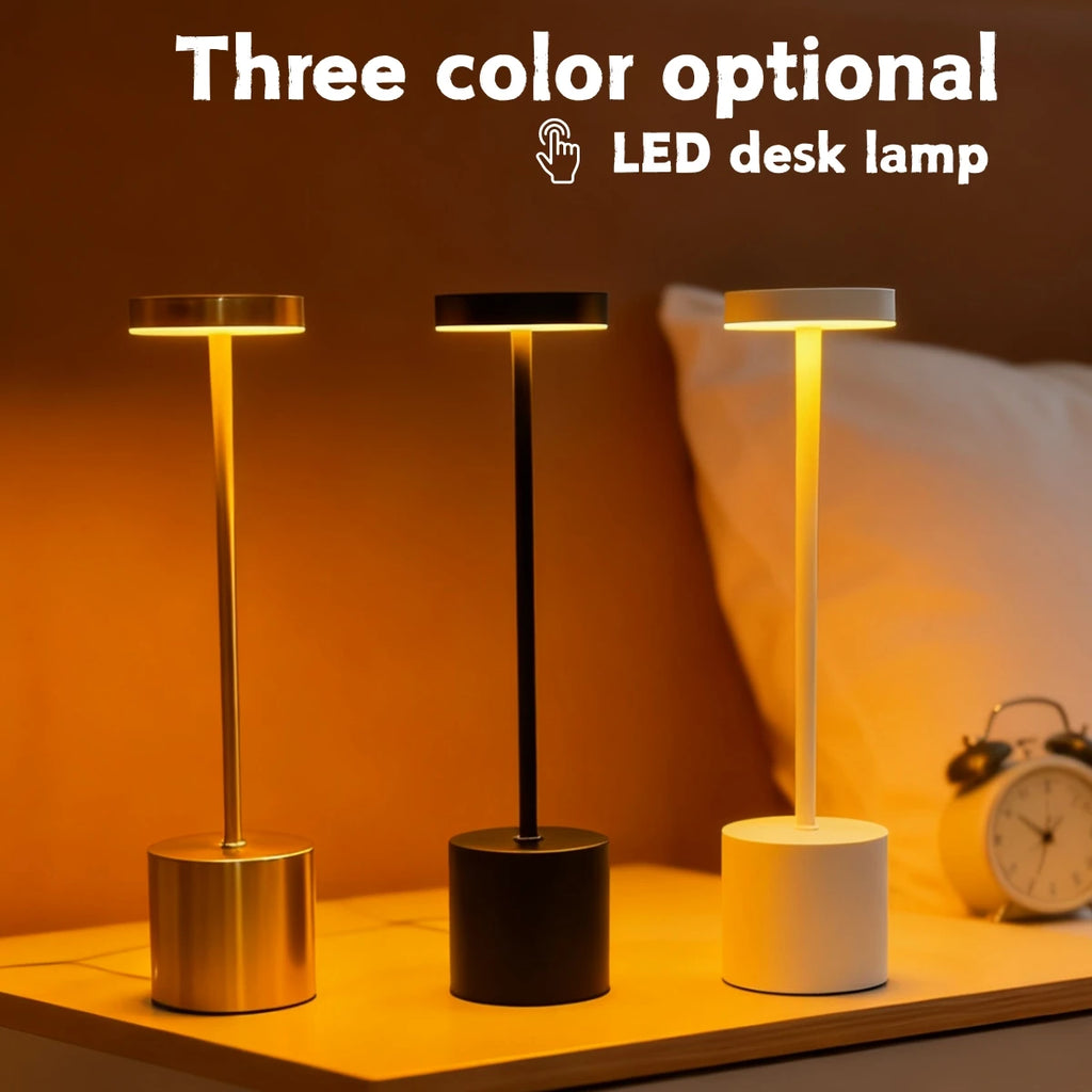 LED Ambient Desk Lamp — Touch-Control Dimmable Night Light