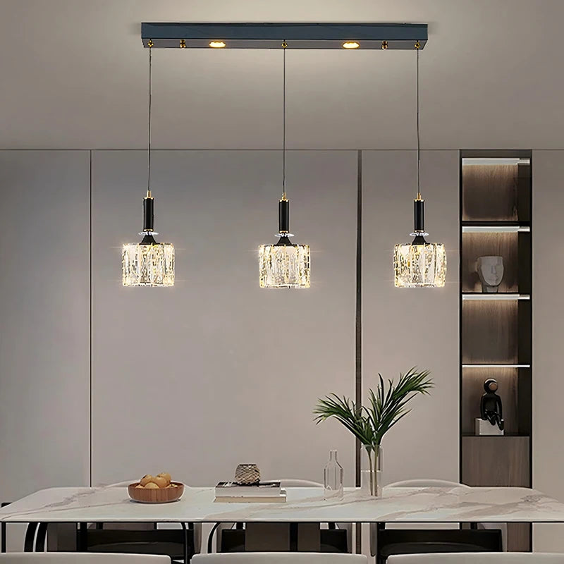 Crystal Restaurant Chandelier — Grand Multi-Head Villa Ceiling Light