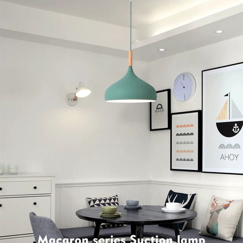 Macaron Pastel Pendant Chandelier — Aluminum Modern Ceiling Light
