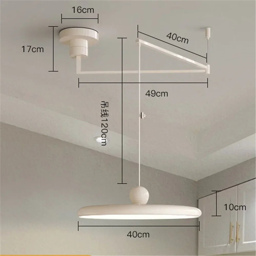 Rocker Arm LED Pendant Light — Kinetic Kitchen Bar & Dining Fixture