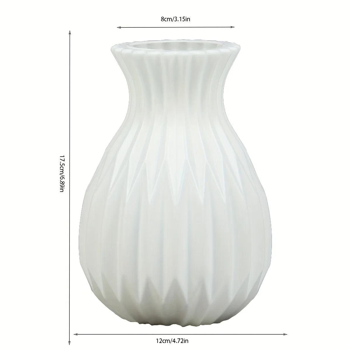 Water Cultivation Ceramic-Look Vase — Minimalist European Home Vessel