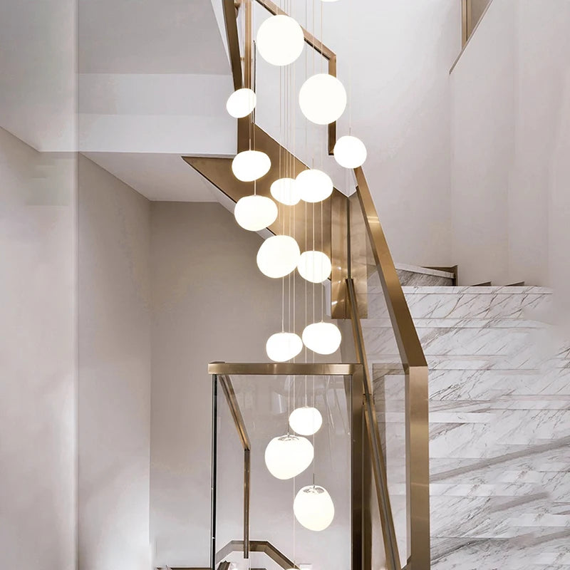 Tiered Radial Pendant Chandelier — Gold & Black Statement Ceiling Light