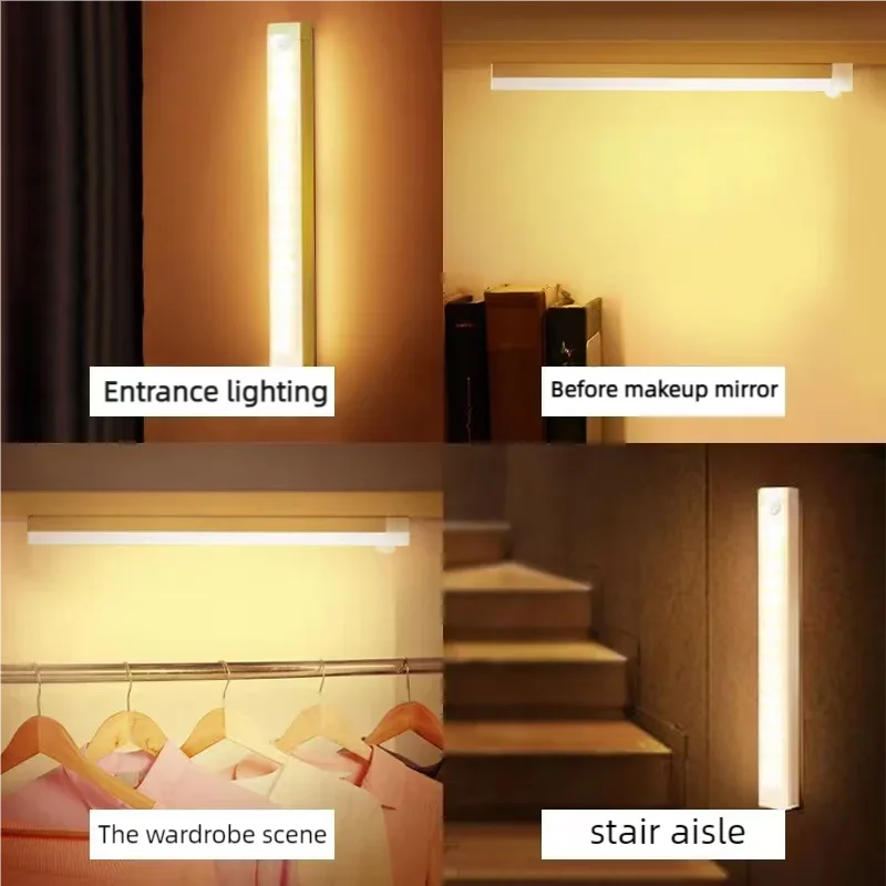 Rechargeable Motion Sensor Light Strip — Magnetic Closet & Stair Lamp