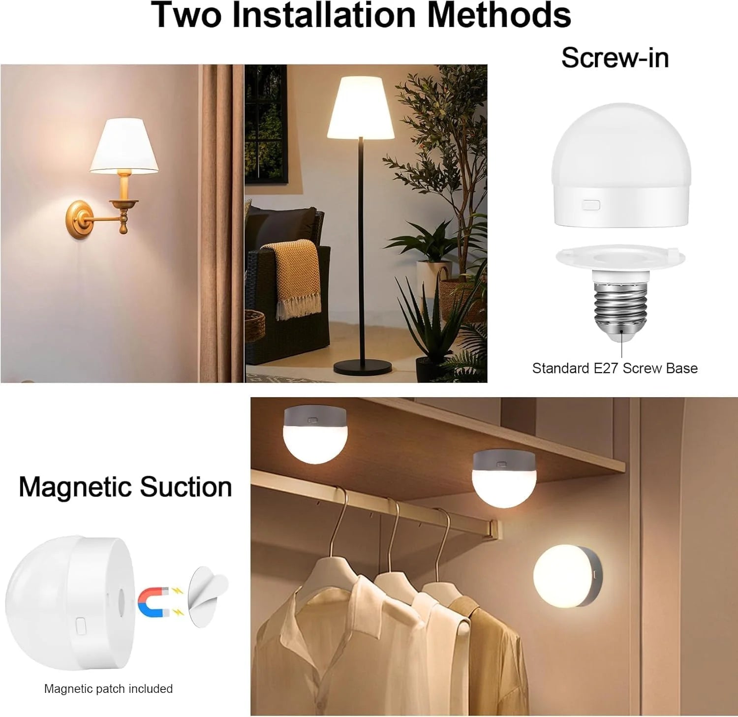USB Rechargeable RGB LED Bulb — Smart Remote Dimmable Light