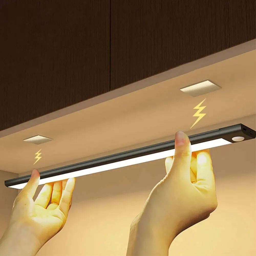 USB-C Rechargeable LED Cabinet Light — Ultra-Thin Motion Sensor Strip