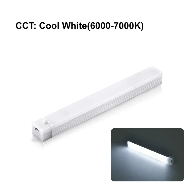 PIR Motion Sensor Light Strip — Rechargeable Magnetic Cabinet Lamp