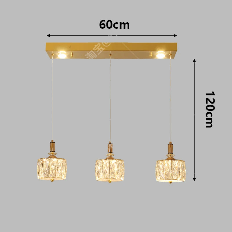 Crystal Restaurant Chandelier — Grand Multi-Head Villa Ceiling Light