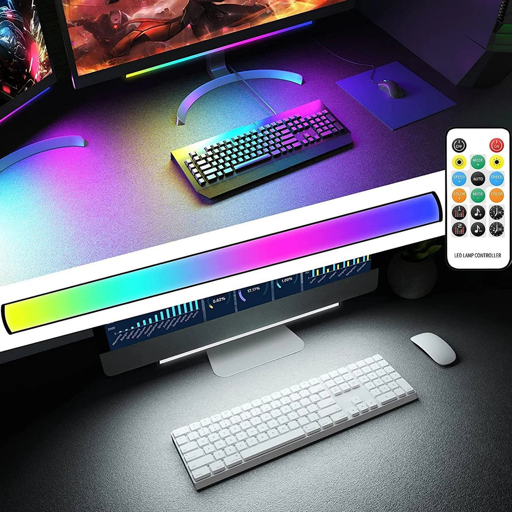 Smart Bluetooth RGB Light Bar — Music Sync App-Controlled Gaming Light