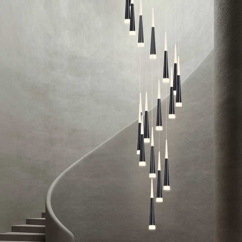 Meteor Shower Staircase Chandelier — Grand Villa Ceiling Light