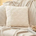 Plush Knit Throw Pillow Cover — Soft Square & Lumbar Cushion Cover