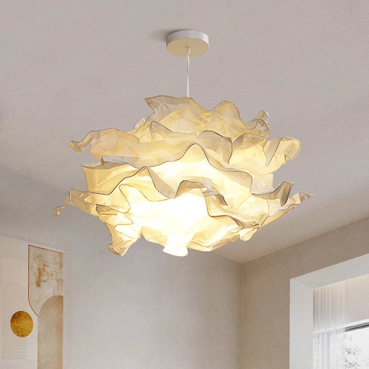 DIY Cloud Paper Lampshade — Sculptural Pendant Light Cover