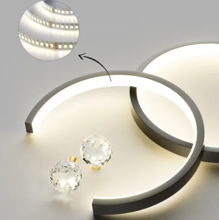 Starry Sky Top Nordic Chandelier — Long Dining Table Pendant Light